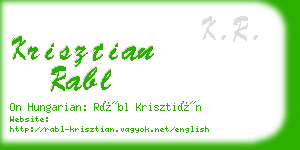 krisztian rabl business card